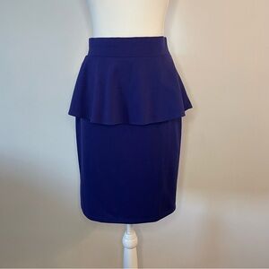 Peplum Pencil Skirt Purple Mossimo Supply Co. Women’s Medium